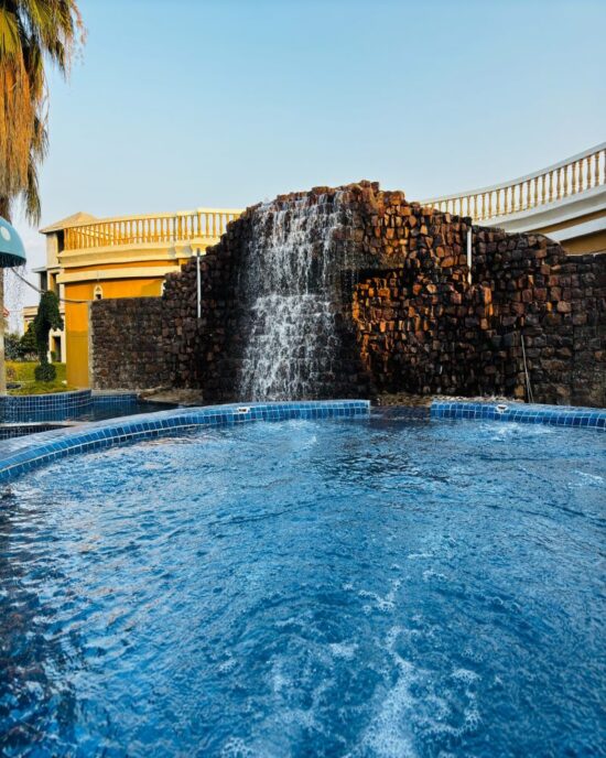 luxury resort surrounded by nature